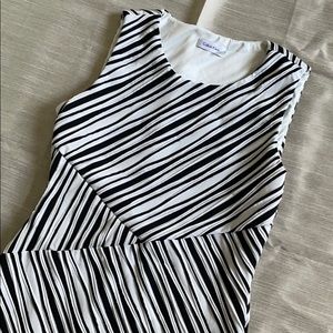 Calvin Klein white & black dress size 10